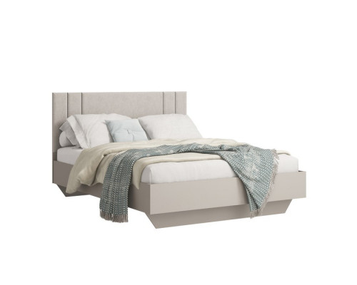 Кровать «Авелона», 1600×2000 мм, цвет кашемир серый / велюр терра серый
