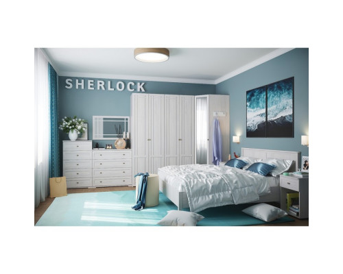 Кровать Sherlock 42, 1600 × 2000 мм, без основания, цвет ясень анкор светлый