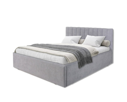 Кровать мягкая с подъёмным механизмом «Регги», 1600×2000 мм, велюр, цвет серый