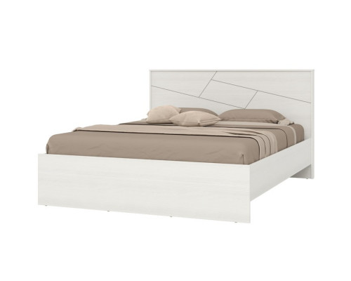 Кровать «Аделина», 1600×2000 мм, встроенное основание, цвет рамух белый