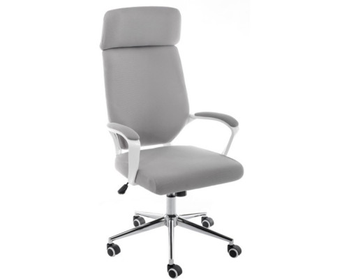 Компьютерное кресло Patra металл/ткань, хром/серый 62x68x112 см