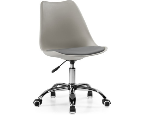 Компьютерное кресло Kolin металл/экокожа / пластик, хром/серый 49x56x79 см