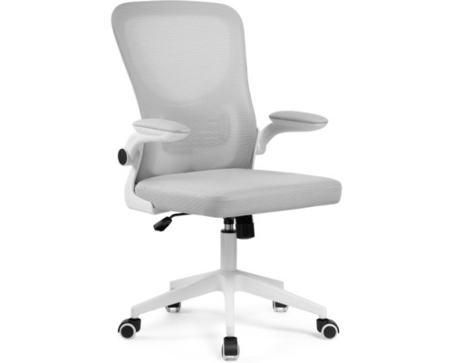 Компьютерное кресло Konfi пластик/ткань/сетка, белый/светло-серый 60x66x102 см