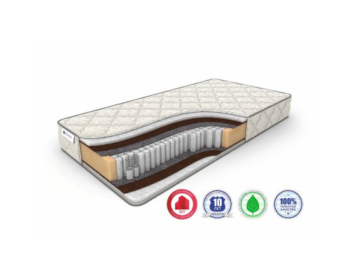 Матрас Eco Holl Hard S-1000, размер 140 х 200 см, высота 23 см, трикотаж