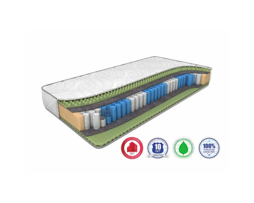 Матрас Ergo Smart Zone, размер 90 х 195 см, высота 21 см, трикотаж