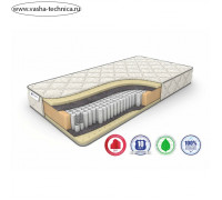 Матрас Sleep-2 S-1000, размер 120 х 200 см, высота 19 см, трикотаж