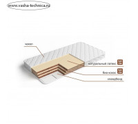 Матрас «Торта Дуо», размер 80х190 см, высота 19 см, чехол хлопок