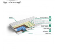 Матрас «Мемори Стандарт», размер 140х190 см, высота 22 см, чехол микрофибра