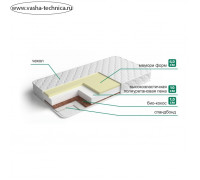 Матрас «Мемори 1», размер 120х190 см, высота 16 см, чехол микрофибра