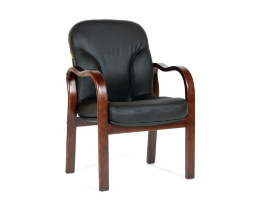 Кресло офисное Chairman 658 кожа черная