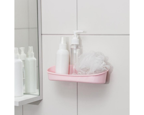 Держатель для ванных принадлежностей на присосках, 23×10×5 см, цвет МИКС