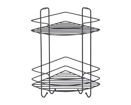 Полка угловая Лофт 22.2х22.2х39.8 см, цвет чёрный