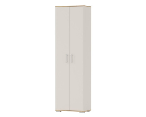 Прихожая «Домино», шкаф для одежды, 600×360×2020 мм, дуб крафт золотой / кашемир 