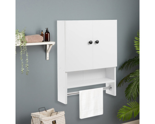 Шкаф для ванной комнаты навесной, белый, 48,6 х 65 х 15 см