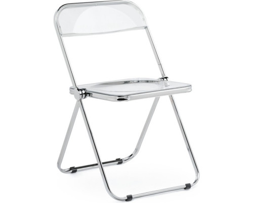Пластиковый стул Fold складной, металл/пластик, прозрачный 43x46x81 см