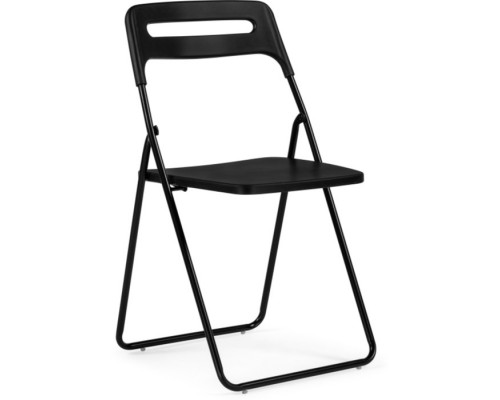Пластиковый стул Fold складной, металл/пластик, черный 43x46x81 см