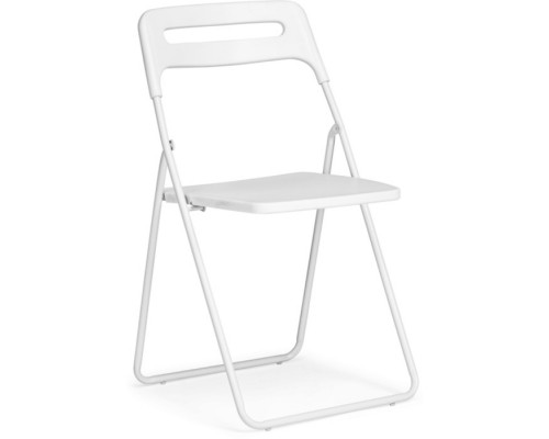 Пластиковый стул Fold складной, металл/пластик, белый 43x46x81 см
