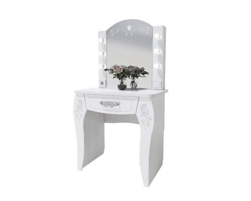 Стол туалетный с подсветкой «Розалия №12», 744 × 516 × 1450 мм, цвет лиственница 