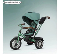 Велосипед детский трехколёсный Ining Baby S6019, цвет зелёный