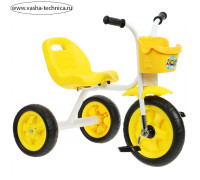 Велосипед трёхколёсный Лучик trike 4, цвет жёлтый