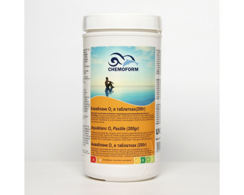 Активный кислород для дезинфекции воды в бассейнах Аквабланк О2 в таблетках (200 