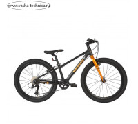 Велосипед 24'' Maxiscoo 5Bike, цвет чёрный матовый, размер M