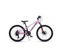 Велосипед 24'' Maxiscoo 7Bike M300, цвет розовый