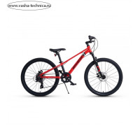 Велосипед 24'' Maxiscoo 7Bike M300, цвет красный