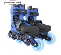 Роликовые коньки детские YVolution Neon Combo Skates, размер 29-32, цвет синий