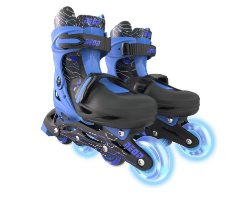 Роликовые коньки детские YVolution Neon Combo Skates, размер 29-32, цвет синий