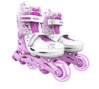 Роликовые коньки детские YVolution Neon Combo Skates, размер 29-32, цвет розовый