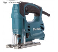 Лобзик Makita 4329, 450 Вт, 500-3100 ход/мин, ход 18 мм, рез 65 мм, алюминиевая подошва