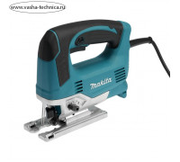 Лобзик Makita JV0600K, 650 Вт, 500-3100 об/м, 3 режима, ход 23 мм, рез 90 мм