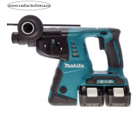 Перфоратор аккумуляторный Makita DHR263RF4, 36 В, 4х3 Ач, SDS+, 3 режима, 2.5 Дж, кейс