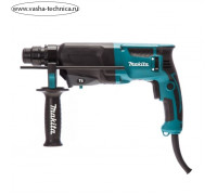 Перфоратор Makita HR2300, 720 Вт, SDS+, 2 режима, 2.6 Дж, 4600 уд/мин, 1200 об/мин, кейс