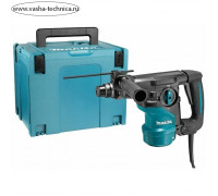 Перфоратор Makita HR3001CJ, 1050 Вт, SDS-plus, 3 реж., 3.9 Дж, 4500 уд/мин, антивибр. ручка   107541