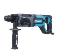 Перфоратор Makita HR2475, 780 Вт, SDS+, 3 режима, 2.7 Дж, 4500 уд/мин, 1100 об/мин, кейс