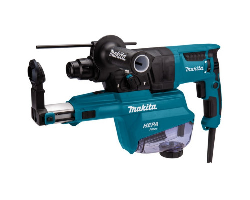 Перфоратор Makita HR2652, 800 Вт, SDS+, 3 режима, 2.9 Дж, 4600 уд/мин, кейс, пыле