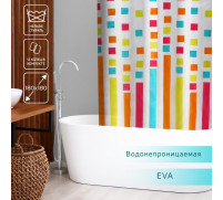 Штора для ванной Доляна «Палитра», 180×180 см, EVA