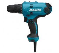 Дрель-шуруповерт Makita DF0300X3, 320 Вт, 1500/450 об/мин, БЗП 10 мм, 56/21 Нм + набор бит   1074622