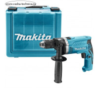 Дрель ударная Makita HP1631K, 710 Вт, БЗП 13 мм, 3200 об/мин, AL редуктор, кейс