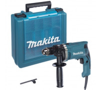 Дрель ударная Makita HP1630K, 710 Вт, ЗВП 13 мм, 3200 об/м, алюминиевый редуктор, кейс